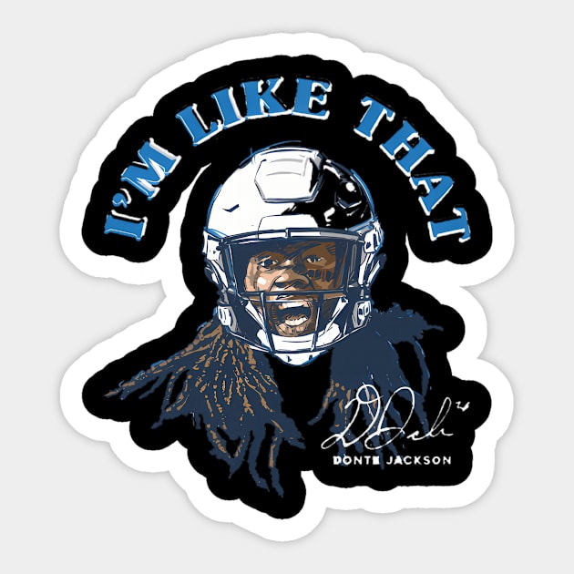 Donte Jackson Carolina I'M Like T Portrait Sticker by keng-dela